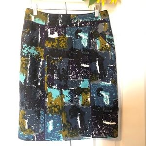 ThredUp Anthropologie Tabitha Liquid Acre Watercolor Skirt
